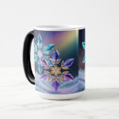 Turquoise Violet Crystals Morphing Mug モーフィングマグカップ (正面左)