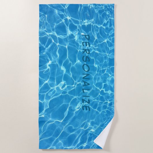 Turquoise Water ビーチタオル (正面)