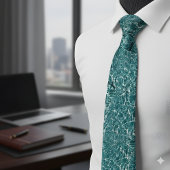 Turquoise Water Caustics Tie ネクタイ