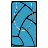 Turquosieのバレーボールのギフトバッグ スモールペーパーバッグ (正面)