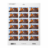 Turret Arch at Sunrise II ラベル (フルシート)