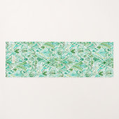 」TURTに緑の水のウミガメを種族に得ます ヨガマット (正面(横))