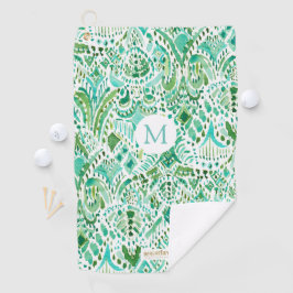 」TURTに緑の水のウミガメを種族に得るカスタム ゴルフタオル