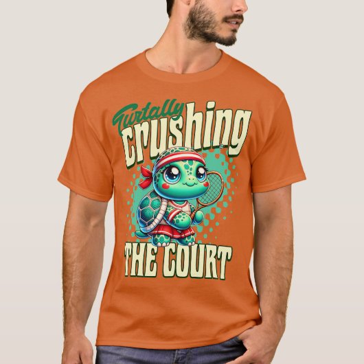 Turtally Grushing The Court Tシャツ (正面)