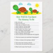 Turtleあなたは赤ちゃんシャワーのゲームをどれくらい知っているか (正面)