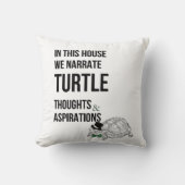 TURTLEおもしろい lovers引用文 クッション (正面)