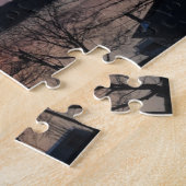 turtle湖の日没のパズル ジグソーパズル (側面)