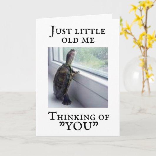 **TURTLE 恋しく思 YOU **カード カード (黄色い花)