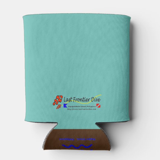 Turtle and Palm Tree, Tropical Siquijor 缶クーラー (裏面)