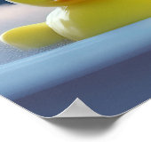 Turtle and Rubber Duck in the Bath Custom Text ポスター (角)