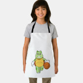 Turtle as Basketball.PNG エプロン (インサイチュ)