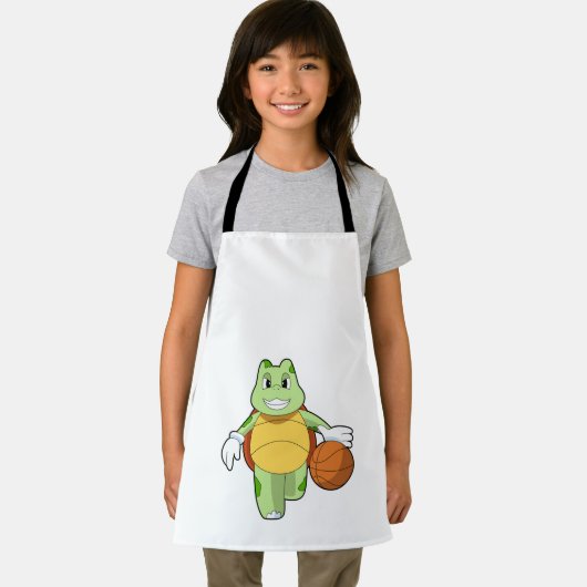 Turtle as Basketball.PNG エプロン (インサイチュ)