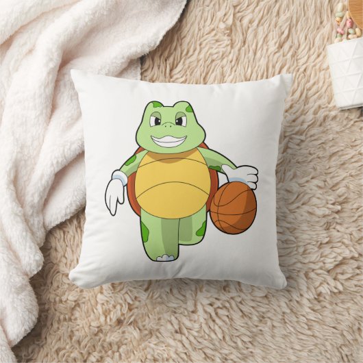 Turtle as Basketball.PNG クッション (ブランケット)