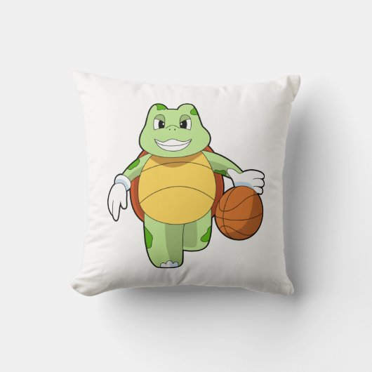 Turtle as Basketball.PNG クッション (正面)