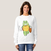 Turtle as Basketball.PNG スウェットシャツ (正面フル)