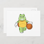 Turtle as Basketball.PNG ポストカード (正面/裏面)
