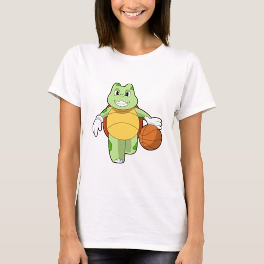 Turtle as Basketball.PNG Tシャツ (正面)