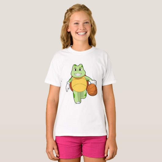 Turtle as Basketball.PNG Tシャツ (正面フル)