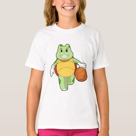 Turtle as Basketball.PNG Tシャツ (正面)