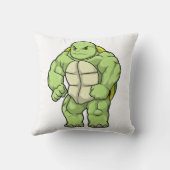 Turtle as Bodybuilderと6パック クッション (裏面)