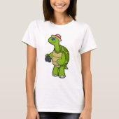 Turtle as Photographer with Camera Tシャツ (正面)
