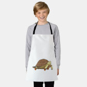 Turtle as Skater with Skateboard エプロン (着用した状態)