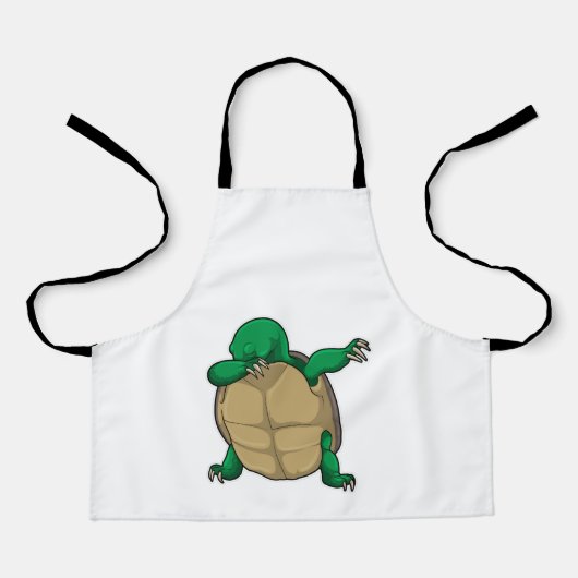 Turtle at Hip Hop Dance Dab エプロン (正面)