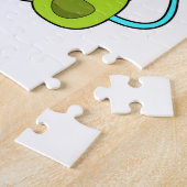 Turtle at Music with Headphone ジグソーパズル (側面)