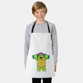 Turtle at Strengthトレーニングとダンベル エプロン (着用した状態)