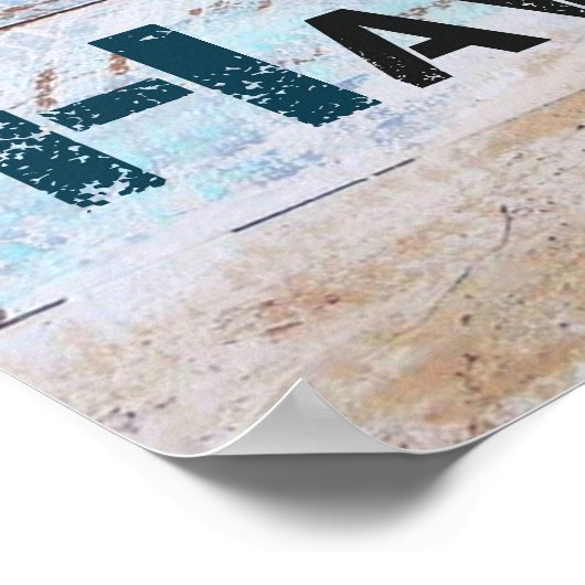 Turtle B.E.A.C.Hインスピレーション&やる気を起こさせる ポスター (角)