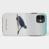 Turtle Beach Journey 名前入り | 自然 Case-Mate iPhoneケース (裏面(横))
