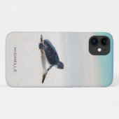 Turtle Beach Journey 名前入り | 自然 Case-Mate iPhoneケース (裏面(横))