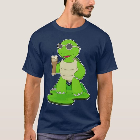 Turtle Beer mug Beer Tシャツ (正面)