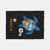 Turtle Cabo San Lucas Mexico Vacation Summer Men W フリースブランケット (正面(横))