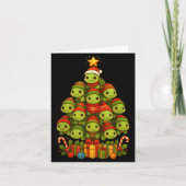 Turtle Christmas Tree Funny Turtle Xmas  カード (正面)