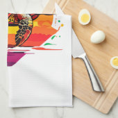 Turtle Copy Copy Copy キッチンタオル (四つ折り)