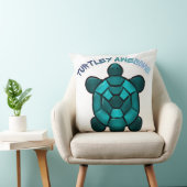  Turtle Cute Pun Funny Animal Gift クッション (椅子)