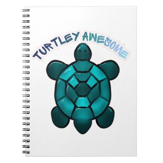  Turtle Cute Pun Funny Animal Gift ノートブック (正面)