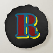  Turtle Cute Pun Funny Animal Gift ラウンドクッション (裏面)