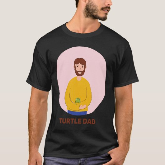 Turtle Dad Tortoise Reptile Chelonia Testudines Tu Tシャツ (正面)