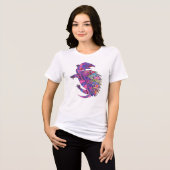 Turtle design (Womens) トライブレンドＴシャツ (正面全面)
