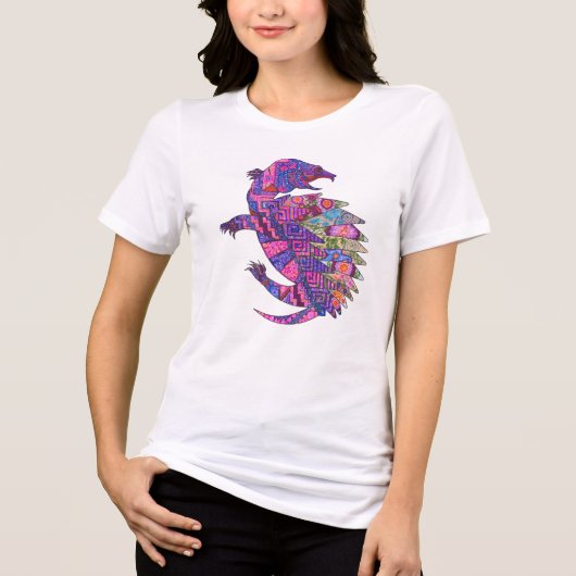 Turtle design (Womens) トライブレンドＴシャツ (正面)