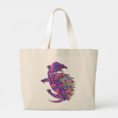 Turtle design (Womens) ラージトートバッグ (裏面)