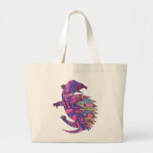 Turtle design (Womens) ラージトートバッグ (正面)