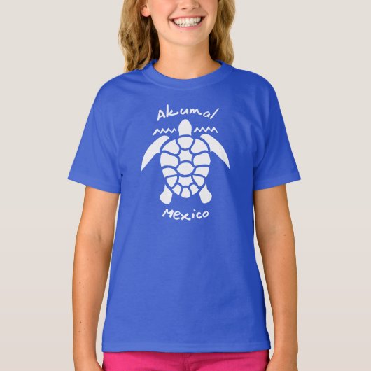 Turtle Diving Akumal（メキシコTシャツ） Tシャツ (正面)