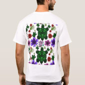 Turtle floral pattern  tシャツ (裏面)