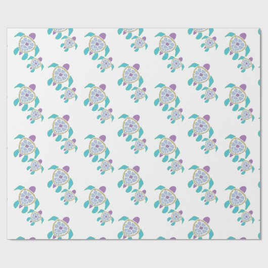 Turtle Gift Wrap ラッピングペーパー (フラット)