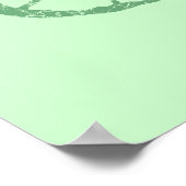 turtle-green Poster ポスター (角)