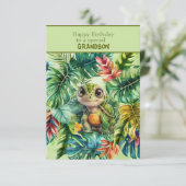 Turtle Happy Birthday To a Special Grandson カード (スタンド正面)