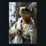 Turtle in Bathrobe Art Print, Humorous Animal ポスター<br><div class="desc">Turtle in Bathrobe Art Print,  Humorous Animal Bathroom

funny bathroom decor,  bathroom wall art,  funny animal print,  toilet humor decor,  dog on toilet,  are you pooping,  toilet paper hat,  whimsical wall art,  animal bathroom art,  printable wall art,  digital download,  digital print,  funny wall decor</div>